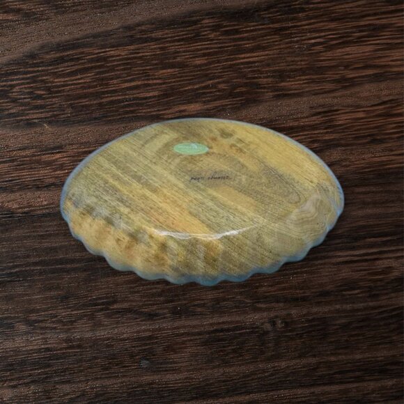 MCM Vintage Waimea Valley Mango Wood Clamshell Serving Dish Chips Dip - Picture 5 of 7